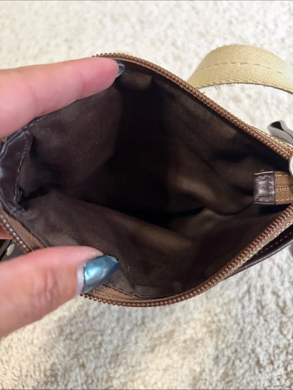 Coach signature tan
